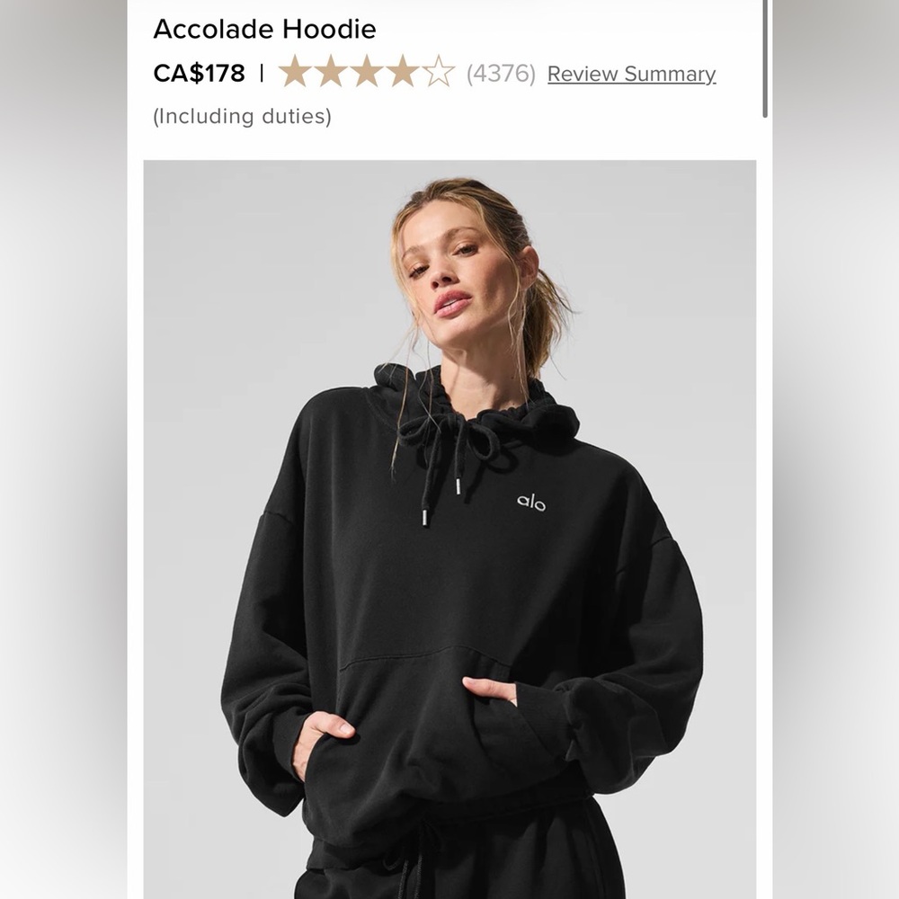 Alo Accolade Hoodie - Medium